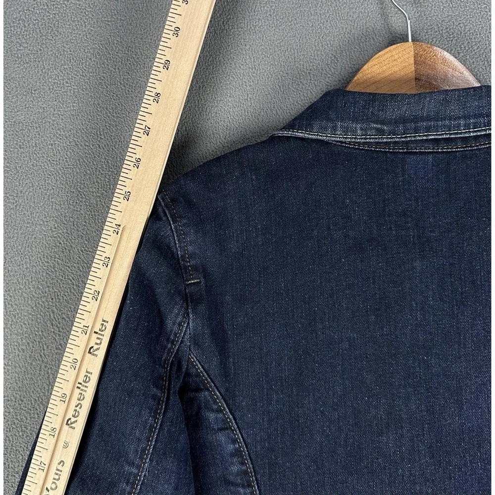 Levis Blazer Jacket Medium Blue Denim Sample Limited Edition Star Button Vintage